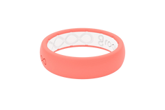 Solid Coral Thin Ring