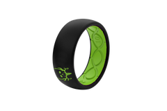 Bone Collector Black & Green Ring