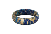 Blue Swirl Thin Ring