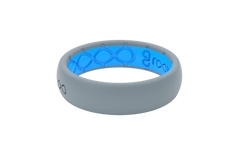 Solid Storm Grey Thin Ring