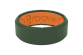 Edge Moss Green & Orange Ring
