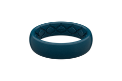 Satin Dark Ocean Thin Ring