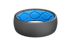 Solid Deep Stone Grey Ring