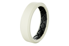 Zeus Cream White Thin Ring