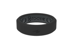 Zeus Midnight Black Thin Ring