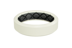 Zeus Cream White Thin Ring