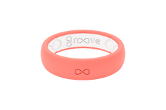 Solid Coral Thin Ring