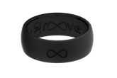 Solid Midnight Black Ring