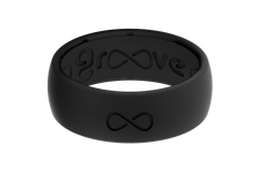 Solid Midnight Black Ring