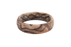 Burled Walnut Thin Ring