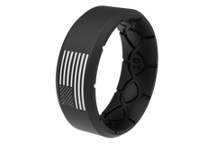 Edge Hero - America Black & White Flag Ring