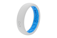Solid Snow Thin Ring