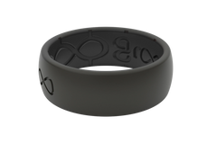 Solid Midnight Black Ring
