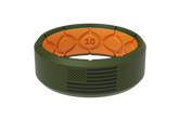 Edge Hero - America Moss Green & Black Flag Ring