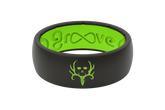 Bone Collector Black & Green Ring