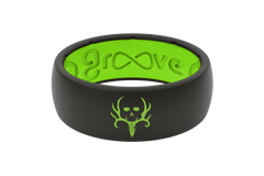 Bone Collector Black & Green Ring