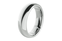 Groove Ring® Tungsten 6mm - Platinum