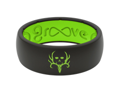 Bone Collector Black & Green Ring
