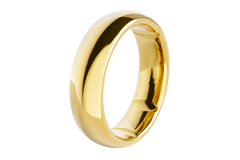 Groove Ring® Tungsten 6mm - 24k Gold