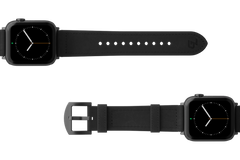 Vulcan Obsidian - Black Apple Leather Watch Band