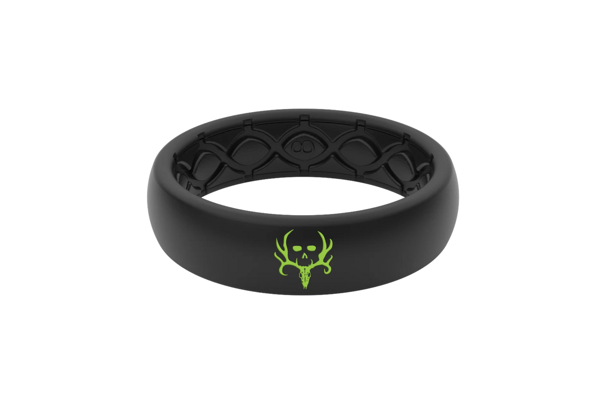 Bone Collector Midnight Black Thin Ring