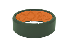 Edge Moss Green & Orange Ring