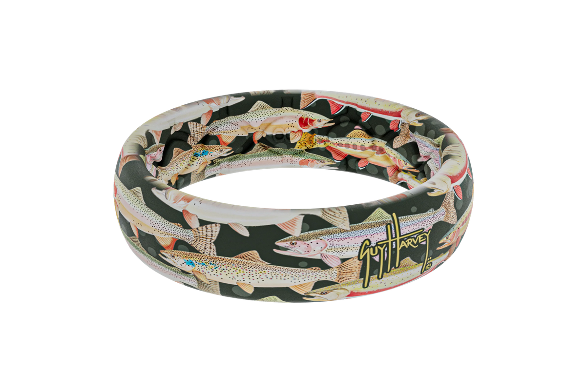 Guy Harvey Trout Species Thin Ring
