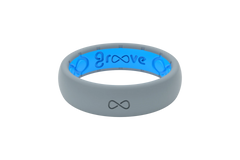 Solid Storm Grey Thin Ring