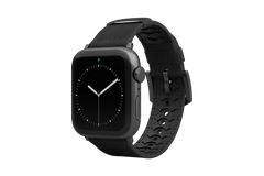 Vulcan Obsidian - Black Apple Leather Watch Band