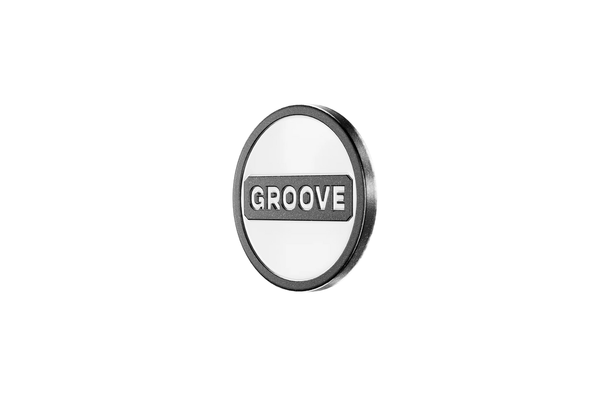Groove® Golf Ball Marker - White