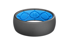 Solid Deep Stone Grey Ring