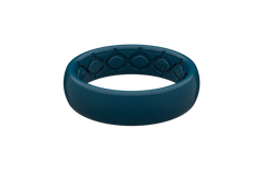 Satin Dark Ocean Thin Ring