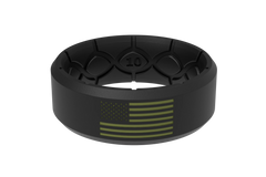 Edge Hero - America Black & Moss Green Flag Ring