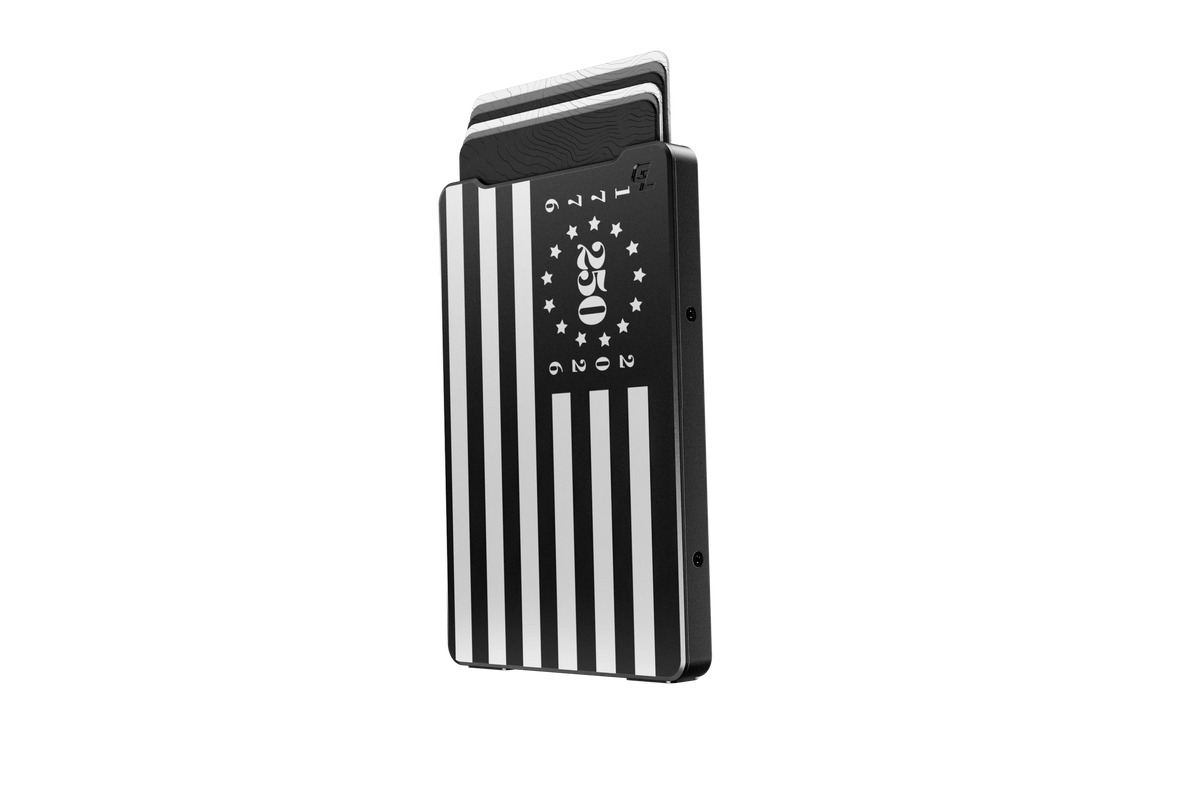 OG Groove Wallet® - Midnight Black 250th Flag