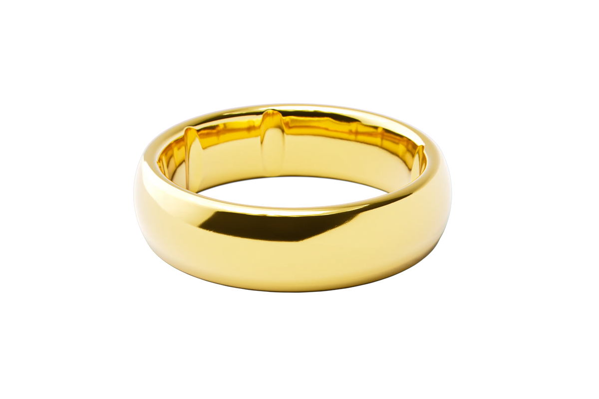 Groove Ring® Tungsten 6mm - 24k Gold