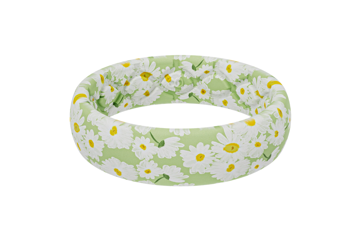 April Daisies Thin Ring