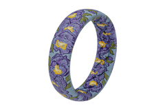 February Violets Thin Ring