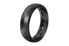 Solid Black Pearl Thin Ring