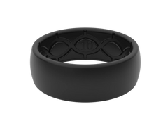 Solid Midnight Black Ring